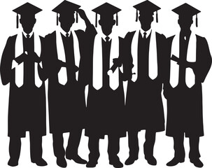 Graduation Men Silhouette