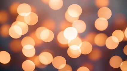 Warm Bokeh Lights Creating a Soft and Dreamy Background with Out-of-Focus Glow

