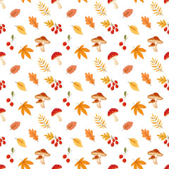 Obraz premium seamless pattern with leaves