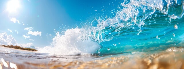 clear blue sky above