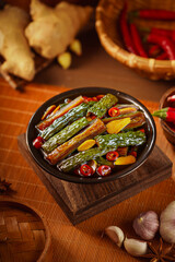 Sweet and sour cucumber strips, a local specialty of Northeast China