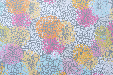 abstract floral background featuring radial patterns