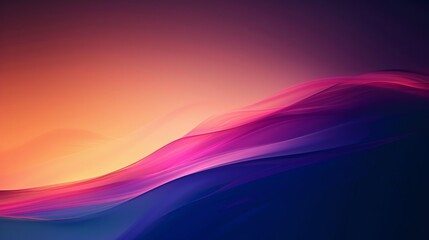 Obraz premium Wavy abstract background featuring a gradient of warm and cool hues