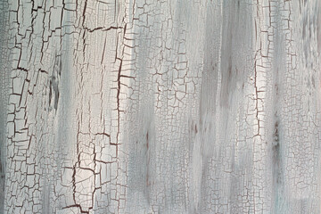 Craquelure scratch texture painting crumpled wall background. Beige white, gray color.