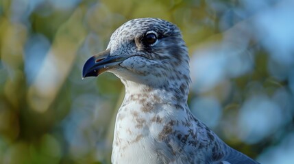 Obraz premium Gull with black head at the park