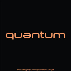 modern geometric elegant and unique alphabet font vector