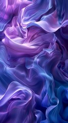 Fototapeta premium Close-up of flowing liquid shapes in vibrant shades of blue and purple