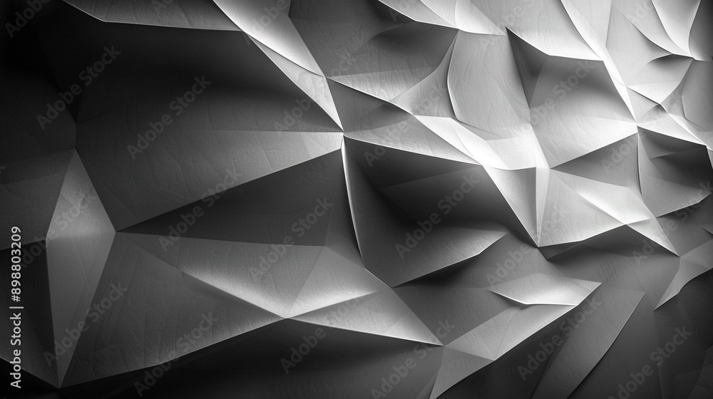 Poster a monochrome image depicts a mosaic-like wall consisting of varying line sizes and intersections