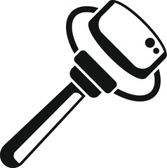 Simple icon of an electric beater mixing food for baking, a must have tool for modern kitchens