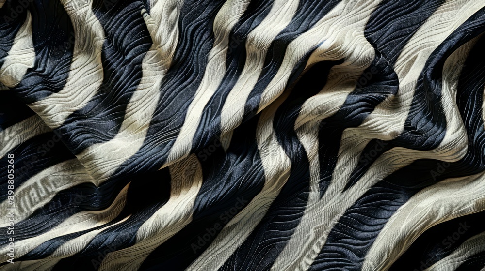 Poster textile pattern measurement tailored for zebra line design