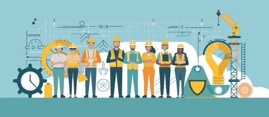 Team of Engineers Working Together on a Project