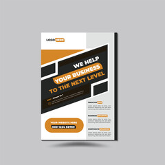 Corporate business flyer template design. layout, banner, infographic, page, illustration.