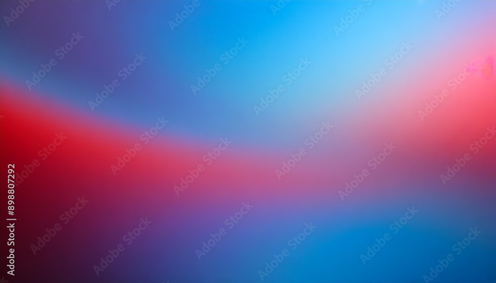 Poster vibrant gradient: abstract artistic blur with dominant blue and red hues blending seamlessly in soft