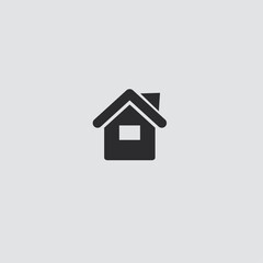 Real estate home icon flat vector design