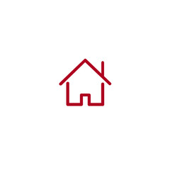 Real estate home icon flat vector design