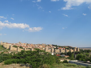 Fototapeta premium beautiful walled city of Avila, UNESCO heritage site, Spain