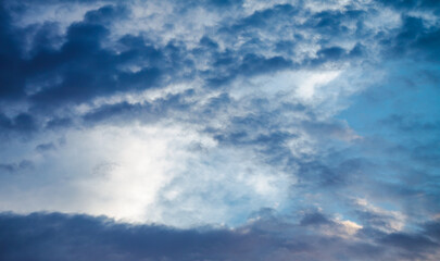 Background with gloomy clouds before rain
