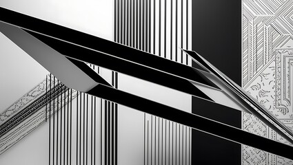 Monochrome Background with High Contrast and Subtle Patterns for a Bold and Elegant Look

