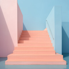 Fototapeta premium staircases space lighting shade and sunlight background 
