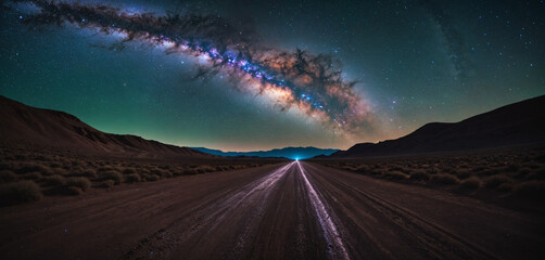 Futuristic Night Sky On Another Planet