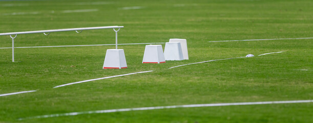 Professional shot put sector. Horizontal sport theme poster, greeting cards, headers, website and app