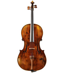 Fototapeta premium [Transparent Background PNG]Antique Cello with a Distinctive Grain Pattern