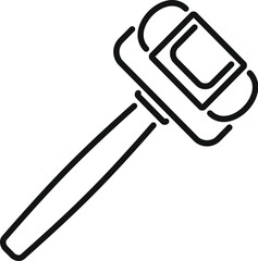 Reflex hammer striking, testing for neurological response