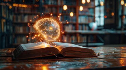 Exploring emotional intelligence through an enchanted book in a cozy library