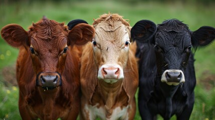 Symptoms of anthrax exposure in cattle in a green pasture setting