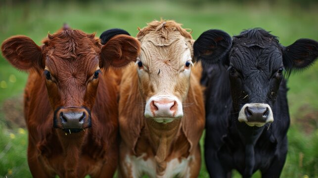 Symptoms of anthrax exposure in cattle in a green pasture setting