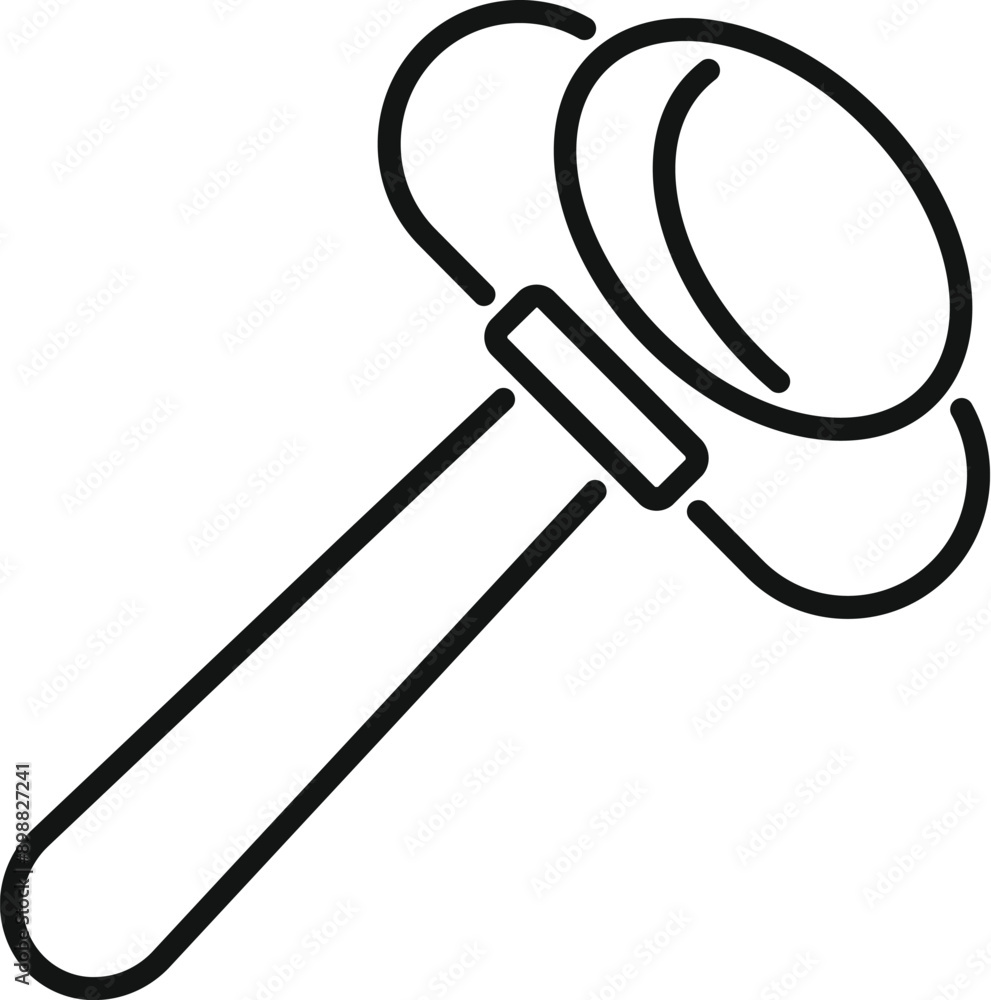 Poster simple icon of a magnifying glass, representing the act of searching and exploring