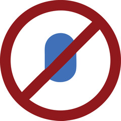 No voice icon, vector design