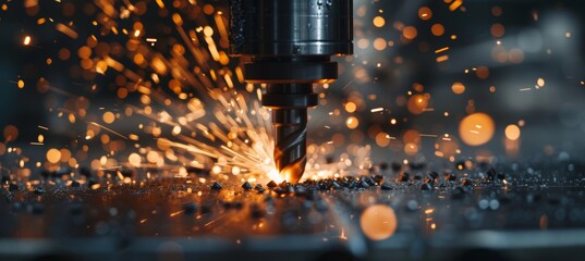 Precision Metalworking with End Mill Cutter Slotting Steel Plate - Industrial Engineering