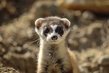 Fototapeta premium Endangered black footed ferret