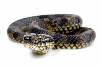 Obraz premium Isolated snake with markings on white background
