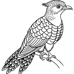 illustration of a bird on a branch