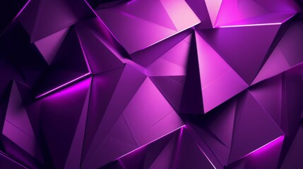 Obraz premium Modern and abstract design with geometric shapes on a purple metallic background