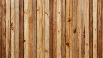 Vertical Planks of Natural Wood in Various Shades Creating a Seamless Wooden Texture Background for Rustic and Modern Design Projects