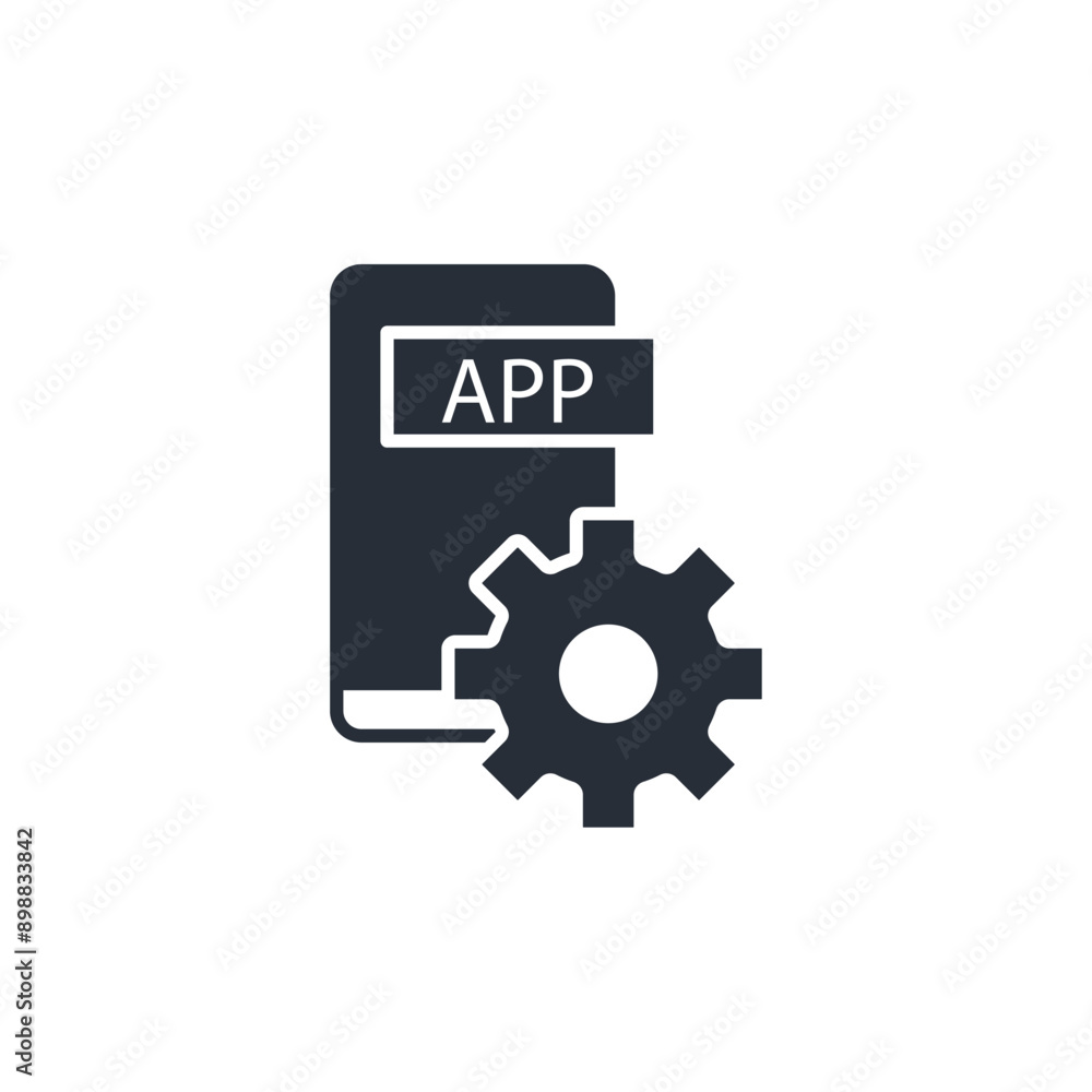 Poster application icon. vector.editable stroke.linear style sign for use web design,logo.symbol illustrati