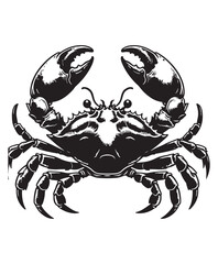 crab vector art,graphics crabs icons set,vintage illustration crab clipart,vector crabs flat style artwork design