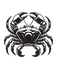 crab vector art,graphics crabs icons set,vintage illustration crab clipart,vector crabs flat style artwork design