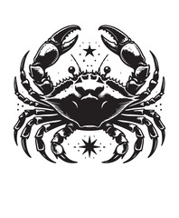 crab vector art,graphics crabs icons set,vintage illustration crab clipart,vector crabs flat style artwork design