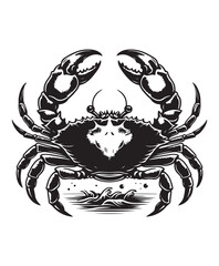 crab vector art,graphics crabs icons set,vintage illustration crab clipart,vector crabs flat style artwork design