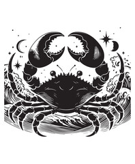 crab vector art,graphics crabs icons set,vintage illustration crab clipart,vector crabs flat style artwork design