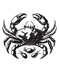 crab vector art,graphics crabs icons set,vintage illustration crab clipart,vector crabs flat style artwork design