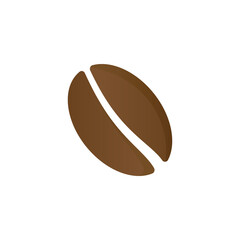 Coffee bean Icon isolated on white background