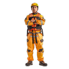 worker isolated on white