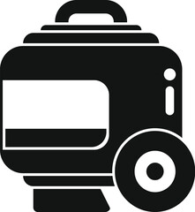 Modern food steamer with a handle, perfect for quickly preparing healthy and delicious meals