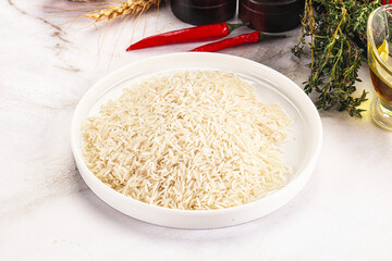 Indian cuisine - raw basmati rice