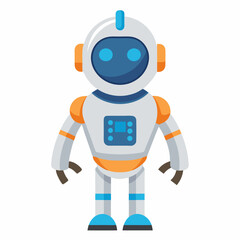 Stunning 3D Vector Illustration of an Awesome Astronaut Humanoid Robot